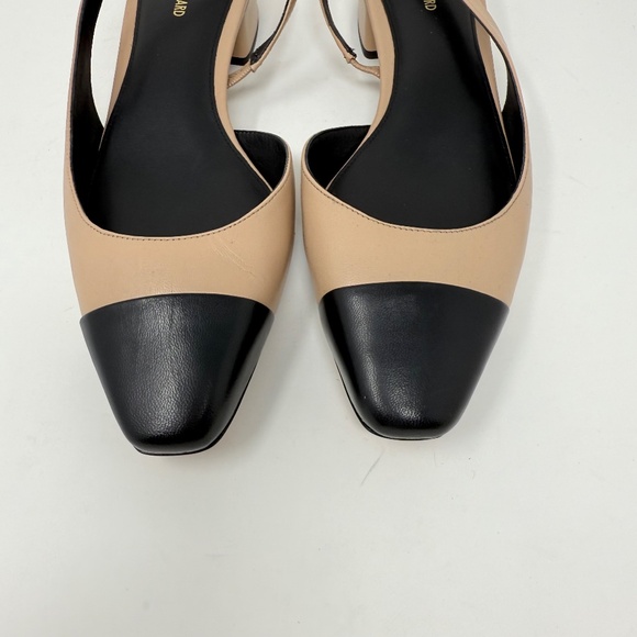 New Veronica Beard Cecile Leather Cap Toe Slingback Sz 9 - Picture 11 of 14